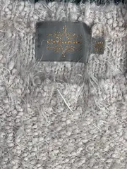 Vorschaubild 4 von Pullover Kinder Gr. 116 Rosa Strukturmuster Langarm Glitzer