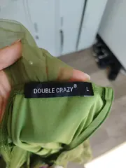 Vorschaubild 3 von Damen Korsett Kleid Gr. L Grün Tüll Perlen Festlich Party