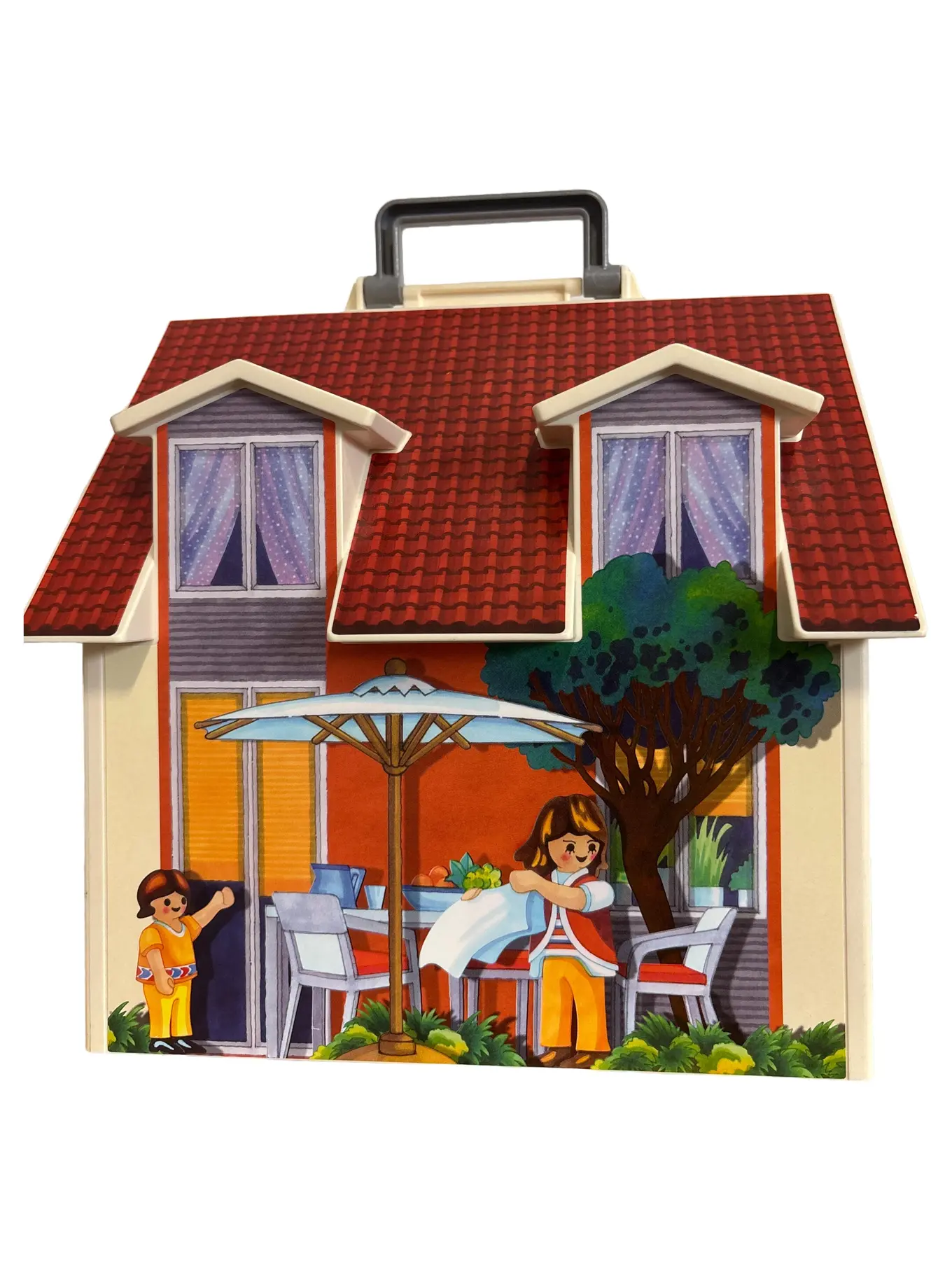 PLAYMOBIL Haus mit Tragetasche Puppenhaus Spielzeug Kunststoff 27cm