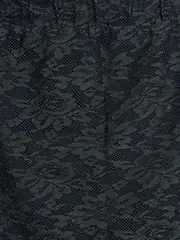 Vorschaubild 2 von EDC Damen Faltenrock Spitze Schwarz Gr. M