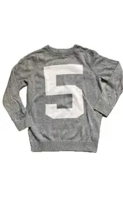 Vorschaubild 1 von dopodopo boys Pullover Gr. 122 Grau Nummer 5 Print Baumwolle Jungen