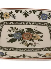 Vorschaubild 3 von Alt Amsterdam Servierplatte Blumen Porzellan 16x22cm