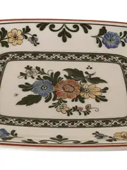Vorschaubild 2 von Alt Amsterdam Servierplatte Blumen Porzellan 16x22cm