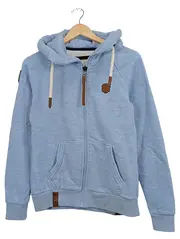 Vorschaubild 1 von Sweatjacke Damen Gr. 38/M Blau Casual Hoodie Kapuzenjacke