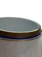 Vorschaubild 2 von Thomas Milchkännchen Porzellan Weiß Strukturmuster Metallic-Look 10cm