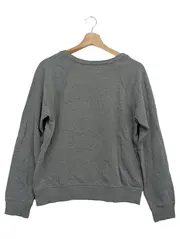 Vorschaubild 2 von Damen Sweatshirt Gr. 36/S Grau Logo Print Casual Baumwolle