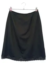 Vorschaubild 1 von A-Linienrock Damen 34;XS Schwarz Elegant Spitze Midirock