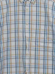 Vorschaubild 2 von Herren Kurzarmhemd kariert Gr. 50/L Mehrfarbig Freizeit Hemd