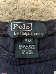 Vorschaubild 3 von Polo by Ralph Lauren Kinder Langarmshirt Gr. 74 (9 Monate) Blau Casual Logo