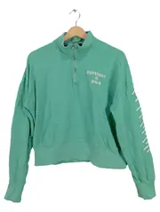 Vorschaubild 1 von Damen Pullover Gr. 40/L Türkis Casual Baumwolle