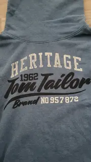 Vorschaubild 2 von Sweatshirt Herren Gr. L Blau Rollkragen Heritage Print