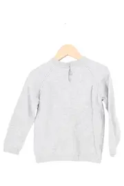 Vorschaubild 2 von Kinder Pullover Gr. 104 Grau Baumwolle Basic Langarm