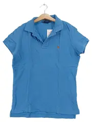 Vorschaubild 1 von Poloshirt Herren Blau Gr. M Kurzarm Baumwolle Logo