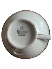 Vorschaubild 3 von Röslau Bavaria Sammelgedeck 3-tlg Porzellan Retro 50er Gold Rosa