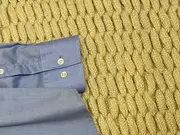 Vorschaubild 4 von Business Hemd Herren Blau Langarm Baumwolle Gr. 48 M