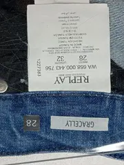 Vorschaubild 4 von Herren Jeans Slim Fit W28 Blau Used Look Baumwolle Casual
