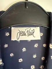 Vorschaubild 9 von Jean Paul Damen Blusenkleid Gr. 36 S Blau gepunktet Viskose Casual