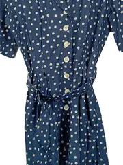 Vorschaubild 4 von Jean Paul Damen Blusenkleid Gr. 36 S Blau gepunktet Viskose Casual