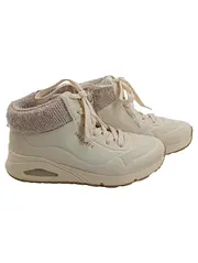 Vorschaubild 1 von Damen Sneaker High-Top Beige Gr. 36 Strickbund Winterschuh