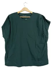 Vorschaubild 1 von Damen T-Shirt Grün Gr. 44/XXL Baumwolle Kurzarm Freizeit