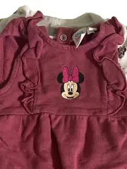 Vorschaubild 2 von Set Mädchen Latzhose Langarmshirt Minnie Maus Rosa Gr. 56