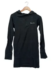 Vorschaubild 1 von Bench Damen Sweatshirt Hoodie Logo Print Schwarz Gr. 34 XS Baumwolle