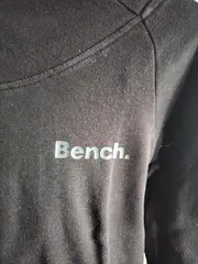 Vorschaubild 2 von Bench Damen Sweatshirt Hoodie Logo Print Schwarz Gr. 34 XS Baumwolle
