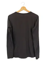 Vorschaubild 2 von Langarmshirt Damen Gr. 38/M Schwarz Casual Logo Print