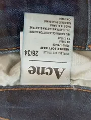 Vorschaubild 4 von ACNE Damen High Waist Jeans W26/L34 Blau Needle Soft Raw
