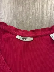 Vorschaubild 5 von Damen Langarmshirt Pink Gr. 36/S Casual Rippstrick