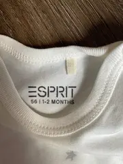 Vorschaubild 5 von Baby Body Langarm Gr. 56 Weiß Sterne Baumwolle