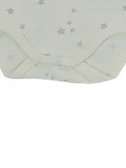 Vorschaubild 4 von Baby Body Langarm Gr. 56 Weiß Sterne Baumwolle