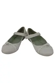 Vorschaubild 2 von Ballerinas Damen Gr. 36 Weiß Klassisch Elegant Riemchen