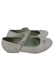 Vorschaubild 1 von Ballerinas Damen Gr. 36 Weiß Klassisch Elegant Riemchen