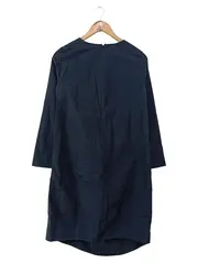 Vorschaubild 2 von Damen Strickkleid Gr. 34/XS Blau Langarm Minimalistisch