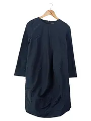 Vorschaubild 1 von Damen Strickkleid Gr. 34/XS Blau Langarm Minimalistisch