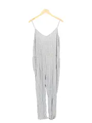 Vorschaubild 1 von Damen Jumpsuit Gr. 38/M Grau Gemustert Casual Streetwear