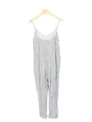 Vorschaubild 2 von Damen Jumpsuit Gr. 38/M Grau Gemustert Casual Streetwear