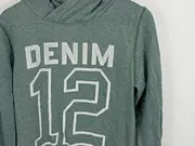 Vorschaubild 3 von Herren Kapuzenpullover Hoodie Gr. M Grün Schriftzug Casual Baumwolle