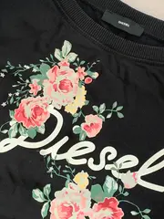 Vorschaubild 3 von Damen Sweatshirt Blumenprint Gr. 42/XL Schwarz Casual