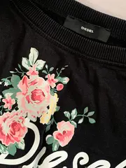 Vorschaubild 2 von Damen Sweatshirt Blumenprint Gr. 42/XL Schwarz Casual