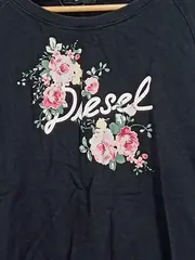 Vorschaubild 4 von Damen Sweatshirt Blumenprint Gr. 42/XL Schwarz Casual