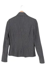 Vorschaubild 2 von Damen Blazer Gr. 36/S Grau Gestreift Business Klassisch