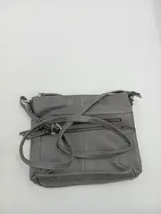 Vorschaubild 2 von Umhängetasche Damen Grau Lederoptik Breite 31cm Höhe 26cm