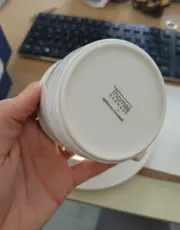 Vorschaubild 3 von Thomas Germany Porzellan Set Tasse Untertasse Teller 3-teilig Weiß
