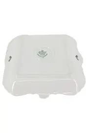 Vorschaubild 2 von Servierplatte Weiß Elegant Porzellan Platte 16x16 cm