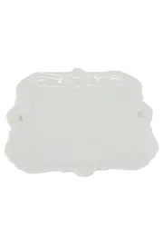 Vorschaubild 1 von Servierplatte Weiß Elegant Porzellan Platte 16x16 cm