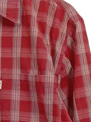 Vorschaubild 2 von Herren Freizeithemd Kariert Rot XL Langarm Wolle Casual