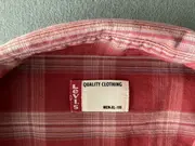 Vorschaubild 5 von Herren Freizeithemd Kariert Rot XL Langarm Wolle Casual