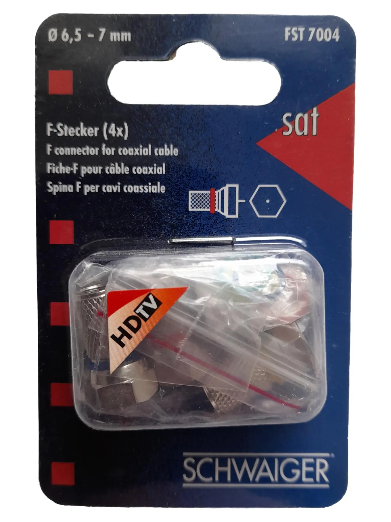 SCHWAIGER Sat Receiver Digital HDTV Silber